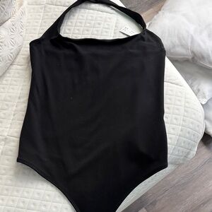 Abercrombie & Fitch Black Halter Bodysuit